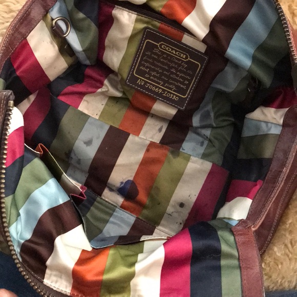 COACH Vachetta Whiskey Leather 65th Anniversary Legacy Mandy Satchel - Picture 7 of 7